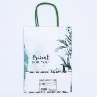 Пакет крафт «Подарок для тебя» 18×8×25 см