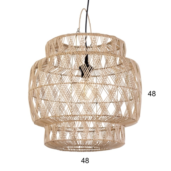 Светильник потолочный из ротанга Светильник потолочный из ротанга "Райан" 1х120Вт, Е27, 50х50х50 см