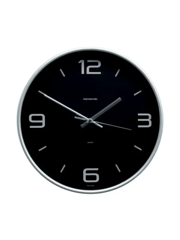 Часы настенные классические &laquo;Эдит&raquo;, серия: Интерьер, d=30.5 см, серебристые