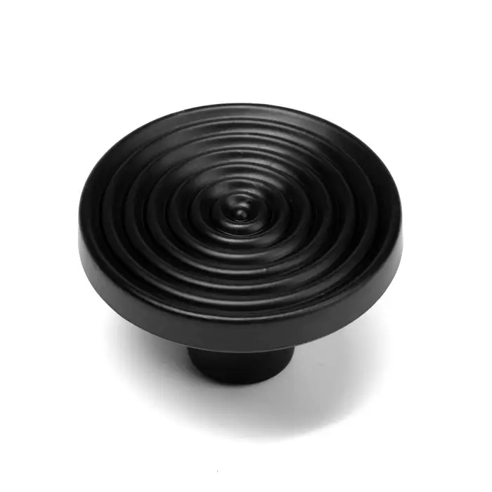 Ручка-кнопка CAPPIO PK111, d=38 мм, пластик, цвет черный Ручка-кнопка CAPPIO PK111, d=38 мм, пластик, цвет черный