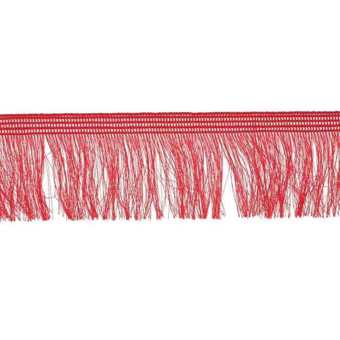Тесьма Бахрома красная 6 см Тесьма Бахрома красная 6 см