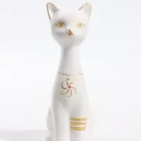 Фигурка декоративная &laquo;Кошка-Нефертити&raquo;, 6.5&times;18 см, белая