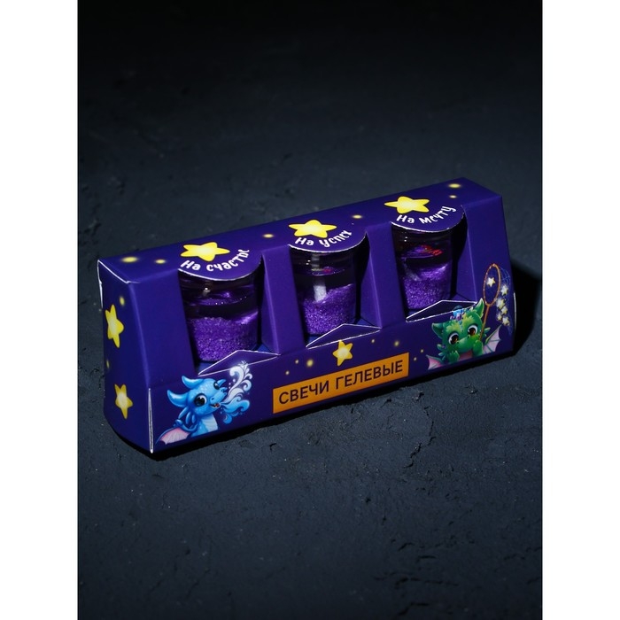 Свечи на Новый Год, гелевые «Новогодняя коллекция: С новым годом», 6 шт , 2,5 х2,5 х 2,5 см Свечи на Новый Год, гелевые «Новогодняя коллекция: С новым годом», 6 шт , 2,5 х2,5 х 2,5 см