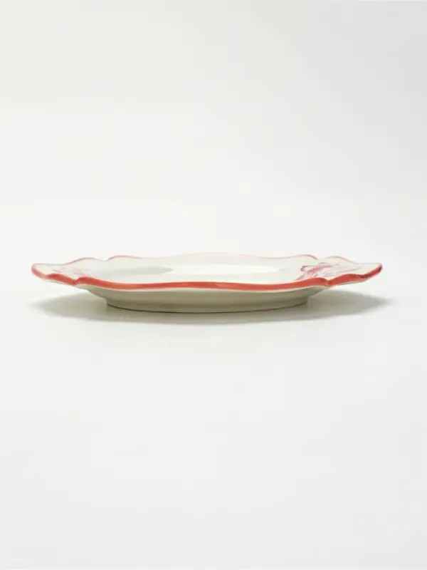 Чайная пара &laquo;Розовый сад&raquo;: кружка 280 мл, блюдце d=16 см, ручная работа