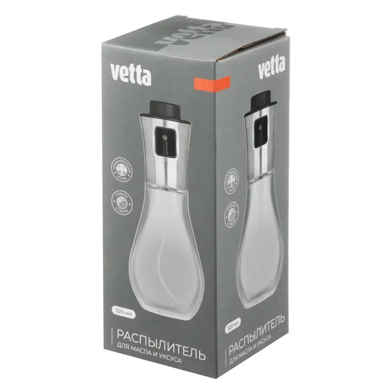 VETTA Распылитель для масла и уксуса, 17,5х7см, стекло, нерж.сталь