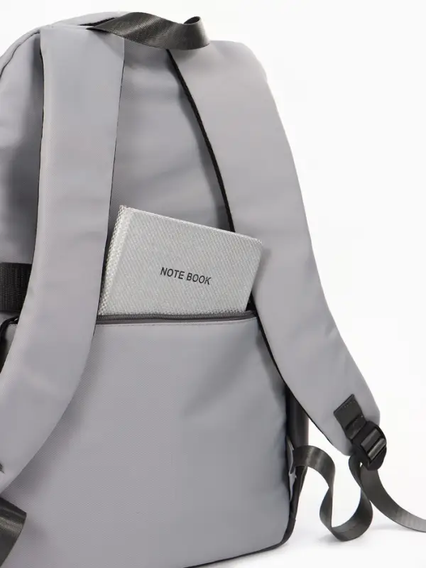 Рюкзак школьный, 2 отделения, 5 карманов, 33&times;17&times;47 см, серый