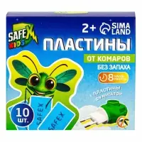 Комплект от комаров SAFEX KIDS (фумигатор+пластины), 1 шт.