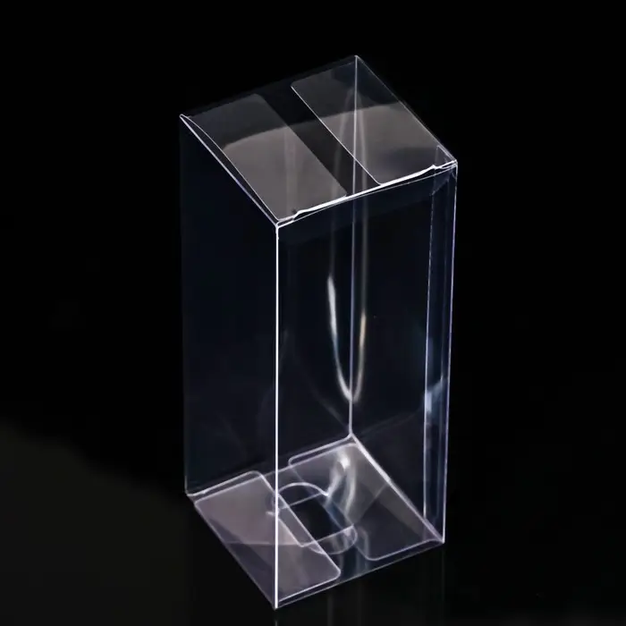 Складная прозрачная коробка из PVC, для упаковки подарков, 6&times;6&times;15 см