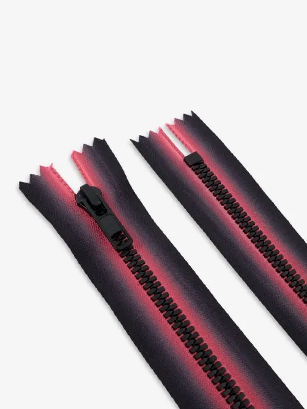 Молния &laquo;Трактор&raquo;, №5, неразъёмная, замок автомат, 18 см, красная, чёрная