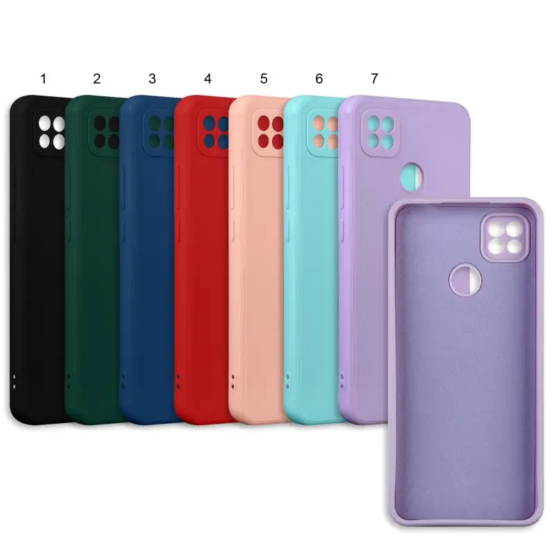 Чехол для Xiaomi Redmi 10A цветной силикон