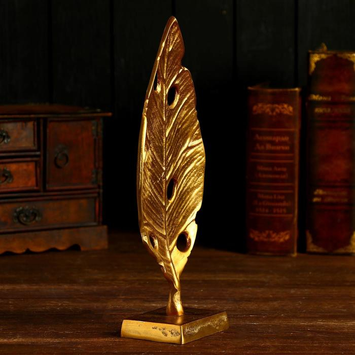 Сувенир  Сувенир "Листик" алюминий 16х8х35 см