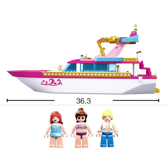 Конструктор Розовая мечта &laquo;Яхта&raquo;, 212 деталей