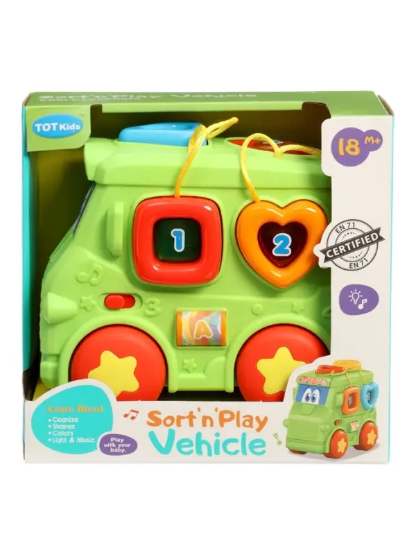 Музыкальная игрушка &laquo;Автобус&raquo; световые и звуковые эффекты