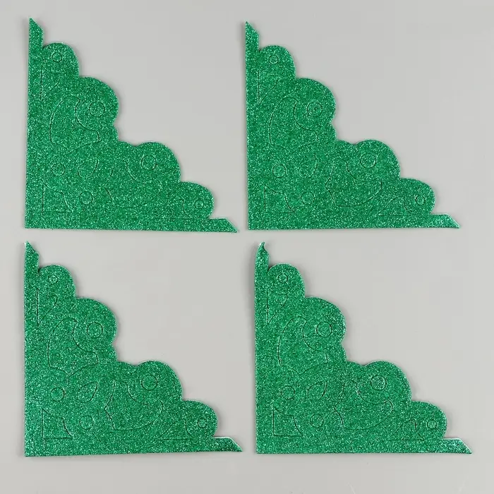 Набор украшений из EVA &laquo;Уголок&raquo;, на клеевой основе, 4 шт., цвет МИКС