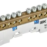 TEKFOR Шина N ноль неизолированная на универсальном держателе 8х12-12-С IEK