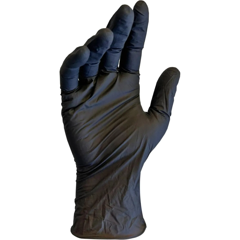 Перчатки нитрил. н/с. н/о, черные MediOk (L) 50п/уп, 3,5гр