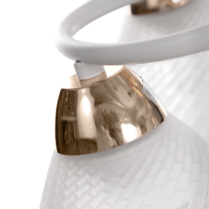 Люстра Люстра "Линда" 5х60Вт Е27 Белый, золото 55х55х23см