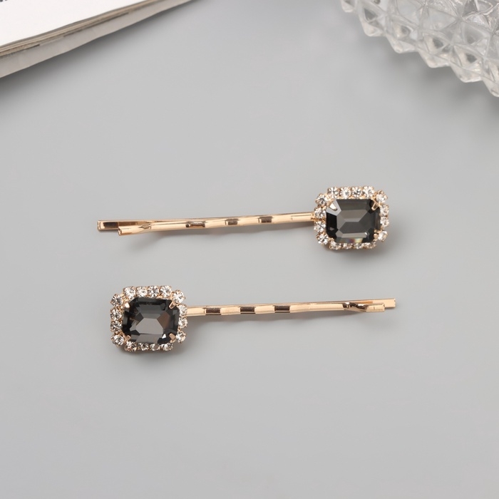 Невидимка для волос «Морвен» (набор 2 шт) грация, 5 см, золото Невидимка для волос «Морвен» (набор 2 шт) грация, 5 см, золото