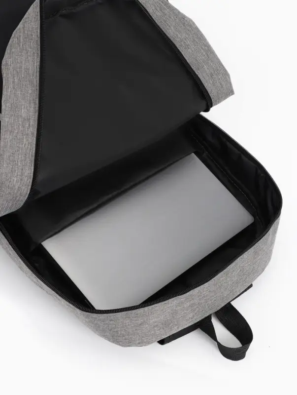 Рюкзак школьный, 1 отделение, 4 кармана, 30&times;12&times;43 см, серый