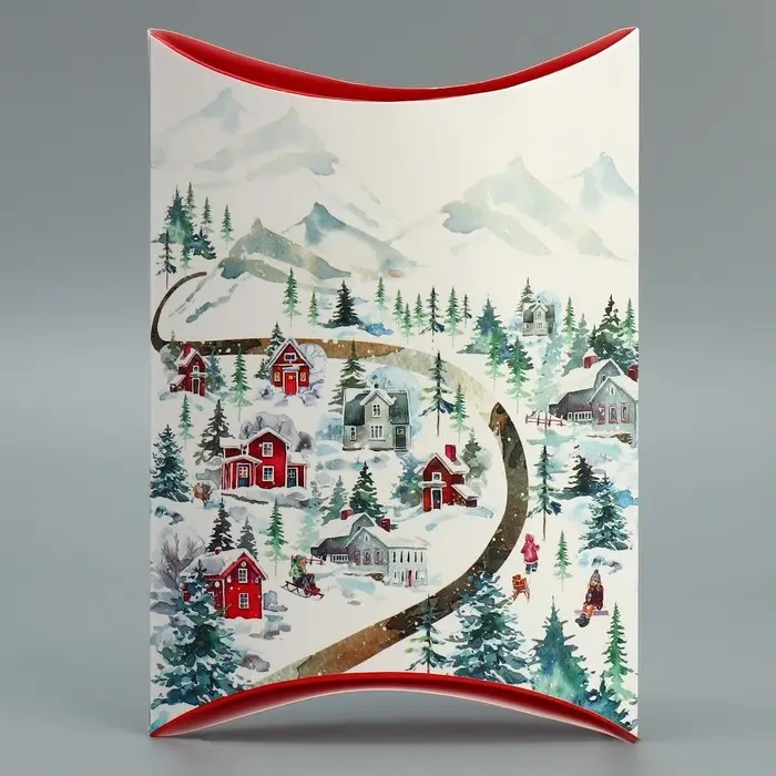 Коробка новогодняя складная фигурная «Пусть Новый год теплом согреет», 19 х 14 х 4 см Коробка новогодняя складная фигурная «Пусть Новый год теплом согреет», 19 х 14 х 4 см