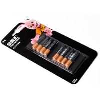 Батарейка алкалиновая Duracell Basic (CH), AAA, LR03-8BL, 1.5В, блистер, 8 шт