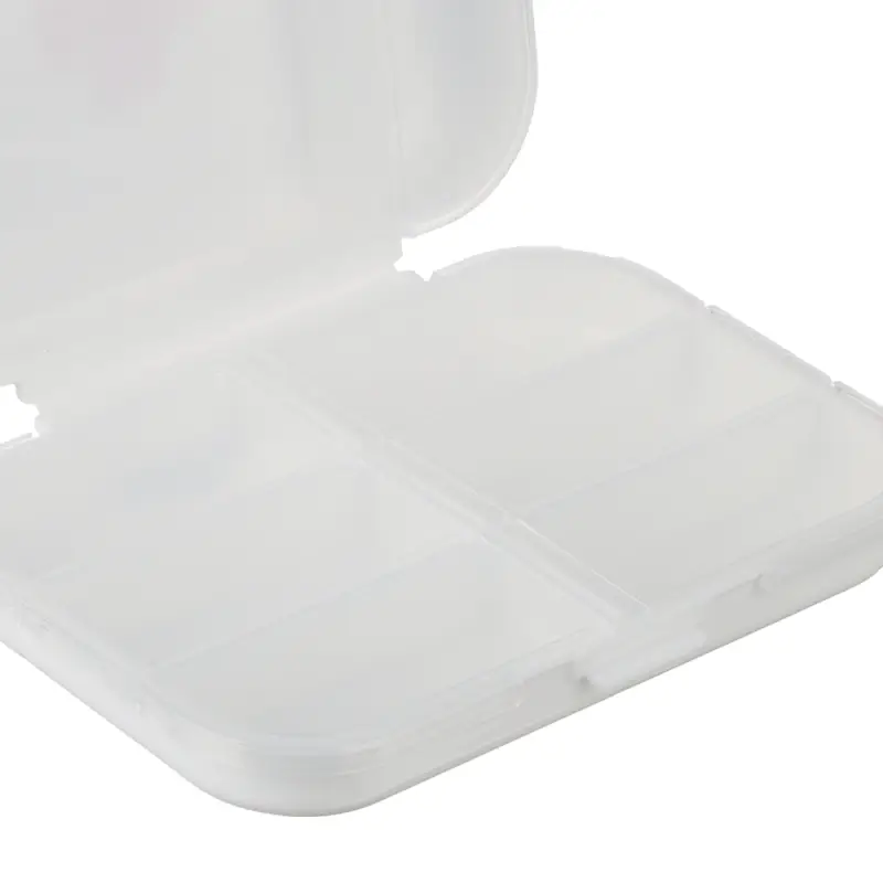 Универсальный бокс тм VETTA, дорожный, 8 отдел., пластик, 10х6х3,5см