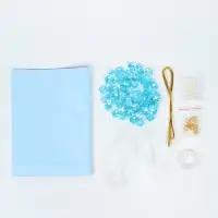 Набор для творчества. Букет из бусин, голубой