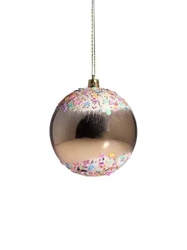 Ёлочные игрушки &laquo;Новогодний восторг&raquo;, шары новогодние, d=10 см, набор 6 шт., золото