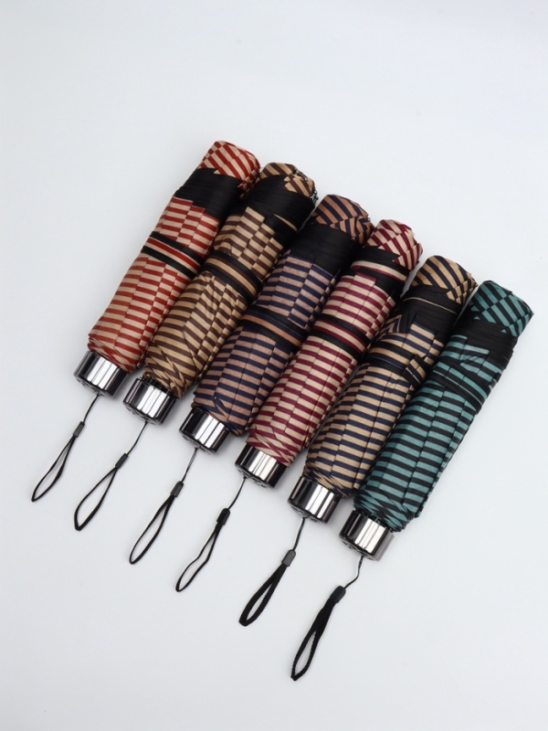 Зонт механический «Полосы», эпонж, 4 сложения, 8 спиц, R = 50/57 см, D = 114 см, цвет МИКС Зонт механический «Полосы», эпонж, 4 сложения, 8 спиц, R = 50/57 см, D = 114 см, цвет МИКС