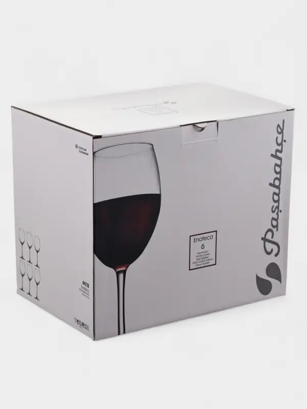 Бокалы для вина Paşabah&ccedil;e Enoteca, 440 мл, набор 6 шт., стекло, прозрачные