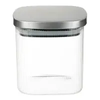 VETTA Рельеф Банка для хранения с металлической крышкой 600мл, 10х10см, стекло