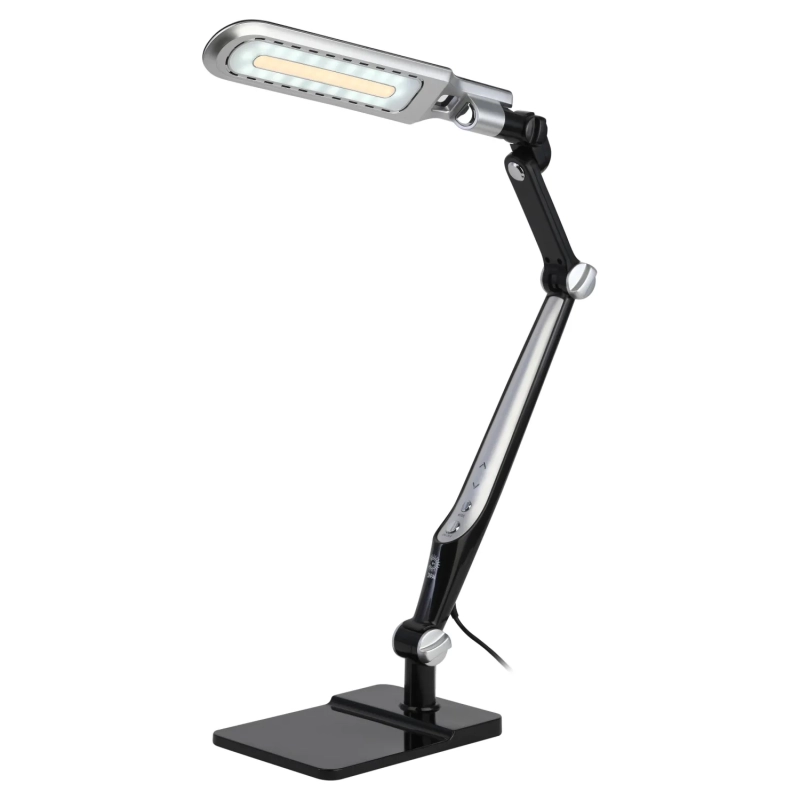 Светильник настольный ЭРА NLED-497-12W-BK светодиодный на струбцине, черный