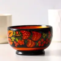 Чашка деревянная хохлома &laquo;Малая&raquo;, 11&times;5.5 см