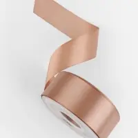 Лента атласная TEIRA, двухсторонняя, 38 мм, 25&plusmn;1 м, бежевая №812