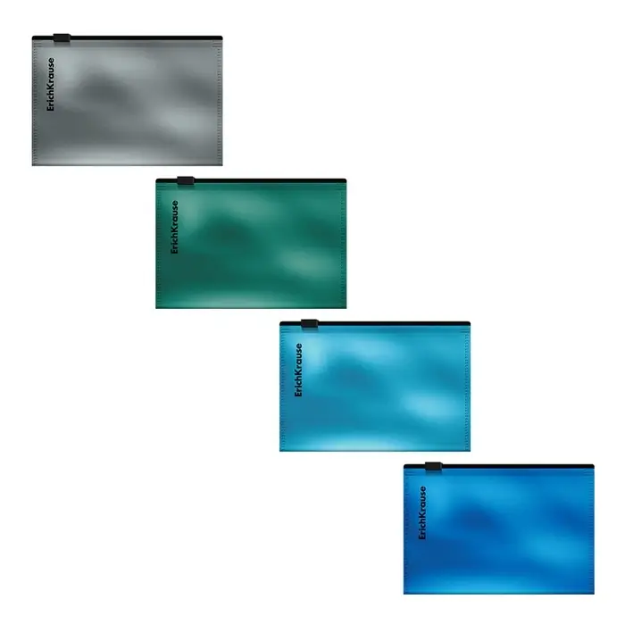 Папка-конверт на ZIP-молнии Card Size (112х81мм), 180 мкм, ErichKrause, Glossy Ice Metallic, глянцевая, непрозрачная, микс Папка-конверт на ZIP-молнии Card Size (112х81мм), 180 мкм, ErichKrause, Glossy Ice Metallic, глянцевая, непрозрачная, микс