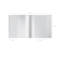 Обложка ПП, 212 х 395 мм, 80 мкм, ErichKrause "Glossy Clear", для тетрадей и дневников, с клеевым краем и увеличенным клапаном, глянцевая, прозрачная