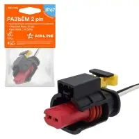Разъём 2 pin с проводами для э/маг. клапана Chevrolet Aveo, Cruze, Opel Astra J, H, Zafira