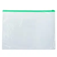 Папка-конверт на ZIP-молнии А4, 120 мкм, Calligrata, прозрачный, микс