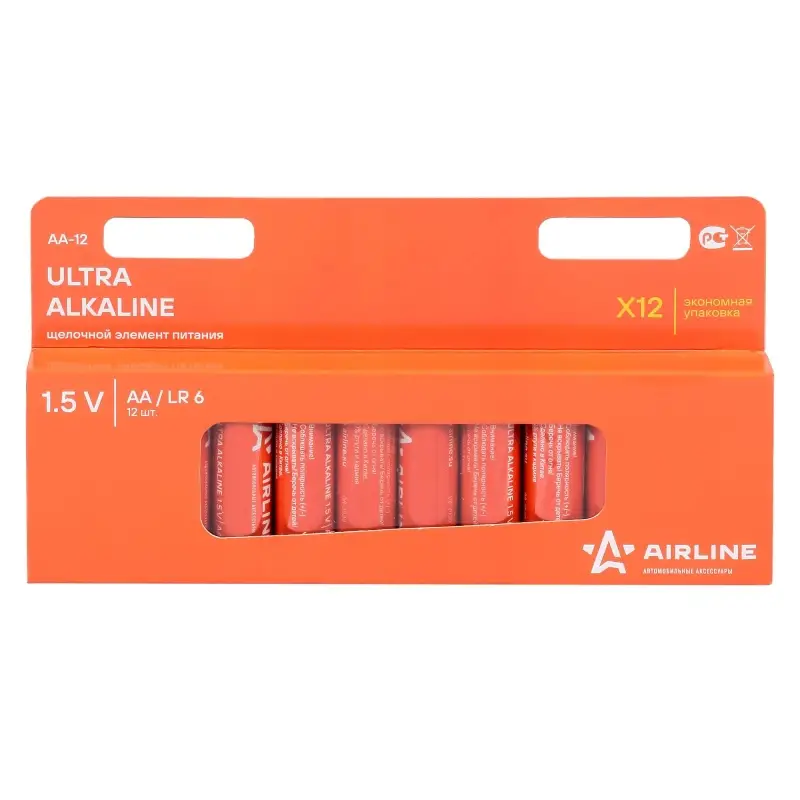 Батарейки LR6/AA щелочные 12 шт.