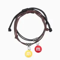 Браслеты парные &laquo;Неразлучники. Две буквы&raquo;, d=5.5 см, набор 2 шт. разноцветные