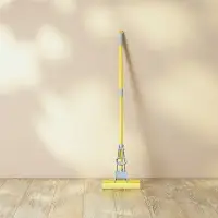 Швабра с отжимом и сменной насадкой ПВА тм VETTA, телеск. ручка 120см, 1 ряд роликов