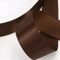 Лента атласная, 25 мм, 23&plusmn;1 м, коричневая