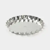 Форма для выпечки, d=26 см, h=2.8 см, жесть, серебристая