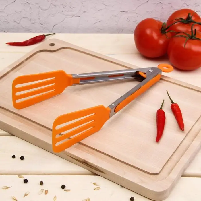 Щипцы для рыбы Доляна «Лопатка», 25 см, цвет МИКС Щипцы для рыбы Доляна «Лопатка», 25 см, цвет МИКС