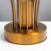 Лампа настольная RISALUX &laquo;Чилли&raquo;, Е27, 40 Вт, золотистая, 18&times;18&times;21 см
