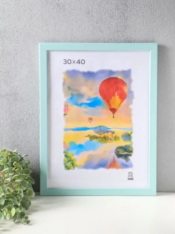 Фоторамка для фото 30&times;40 см, FIBO, мдф, (пластиковый экран), мята