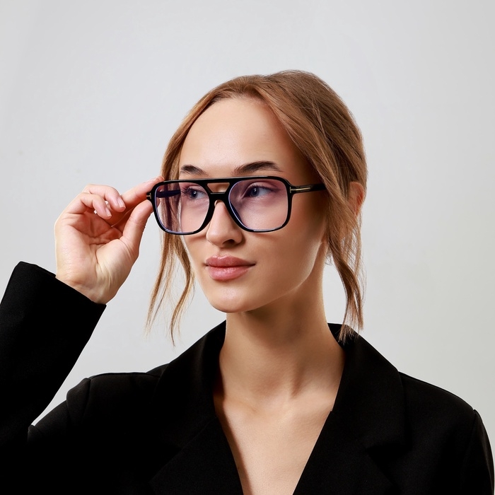 Очки солнцезащитные, UV 375, линза 4.4 х 5.5 см, ширина 14.7 см, дужка 14.2 см, прозрачные Очки солнцезащитные, UV 375, линза 4.4 х 5.5 см, ширина 14.7 см, дужка 14.2 см, прозрачные