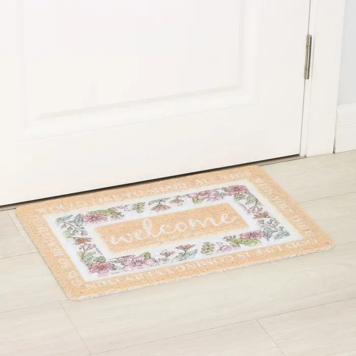 Коврик придверный Доляна &laquo;Цветы&raquo;, ПВХ, 40&times;60 см
