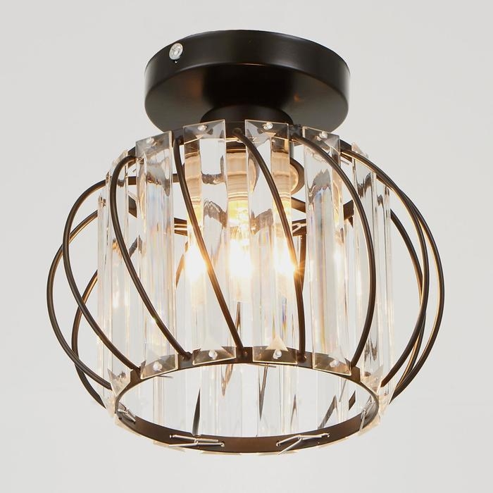 Светильник 1634/1 E27 40Вт черный 19х19х17 см Светильник 1634/1 E27 40Вт черный 19х19х17 см