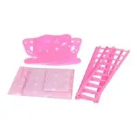 Кровать кукольная, с комплектом белья: матрас, подушка, одеяло (48&times;30 см)